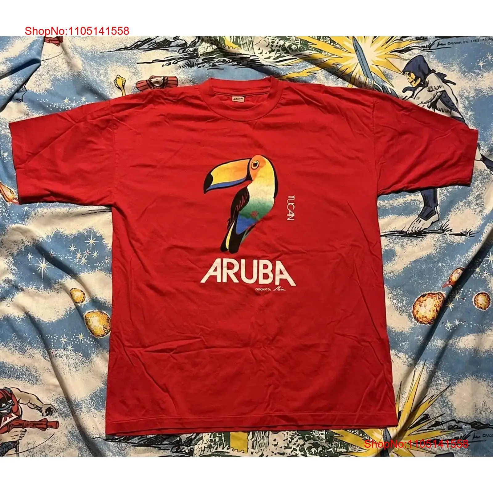 Koszulka Vintage Aruba Tucan T – Streetwear Brand Red recenzja i cena